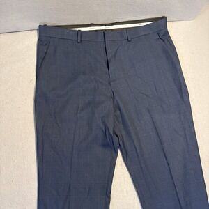 Perry Ellis Navy Black Men's Dress Pants 36/29 Modern Fit